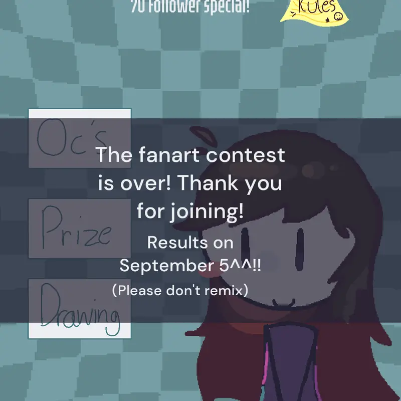 70 follower special: fanart contest! by @Oopsie_dasies