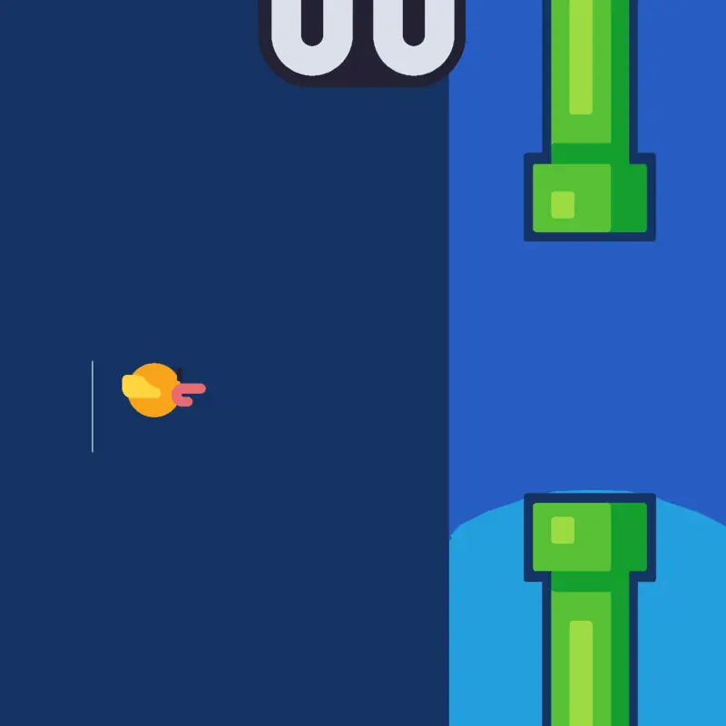 Flappy bird by @kittycutei