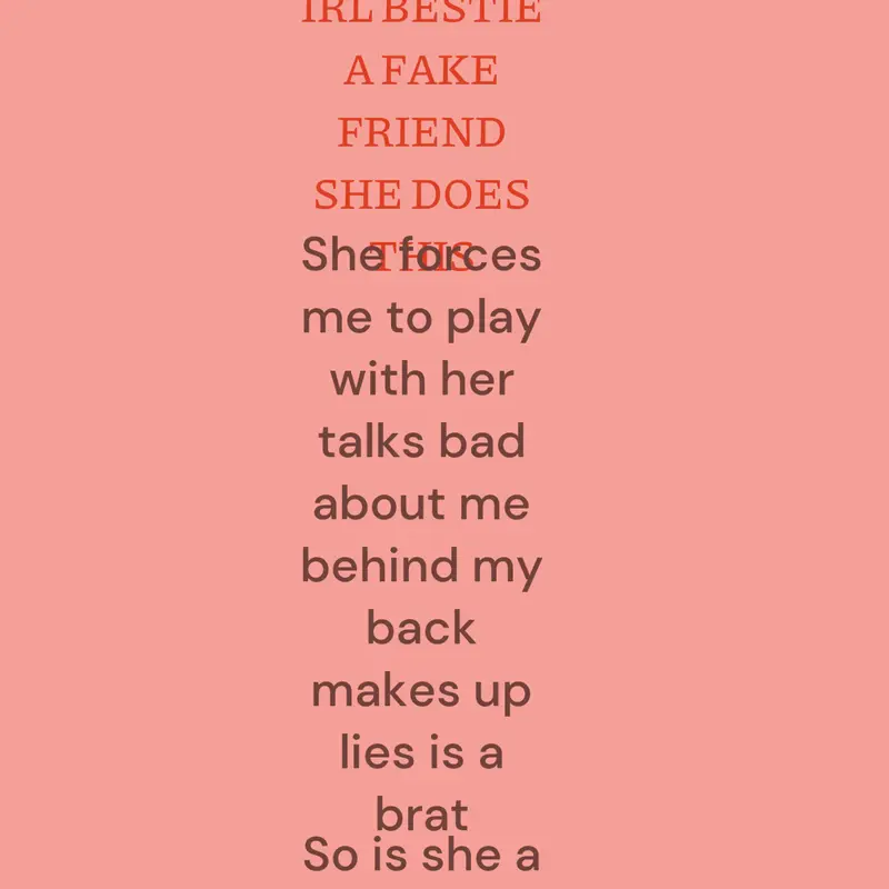 VENT IS MY IRL BESTIE A FAKE FRIEND by @TW1XX3L_F4N