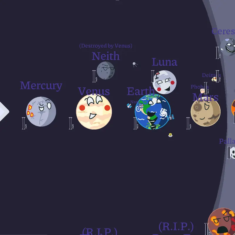 Solar system (My little milky way home) by @-Gaia_Bh1-
