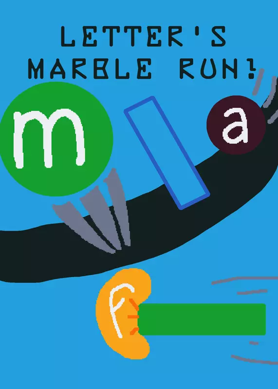 Letter’s Marble run! by @XxMoonpalxX
