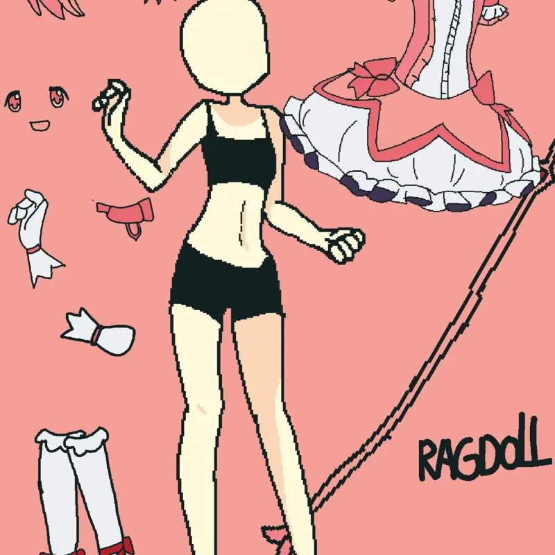 Madoka magica dress up by @WHAT_THE_WHAT