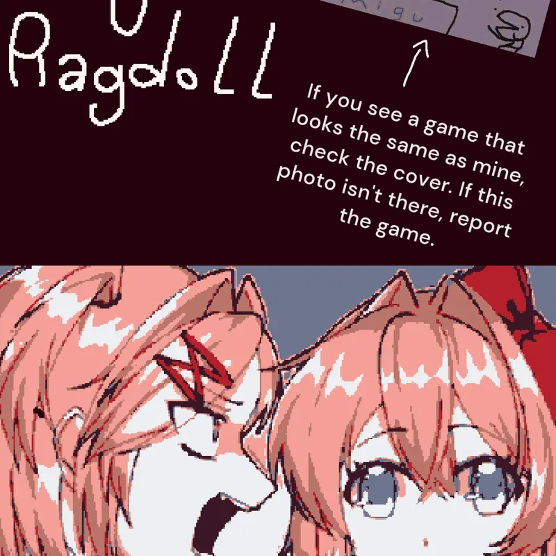 Sayori ragdoll by @ecos28