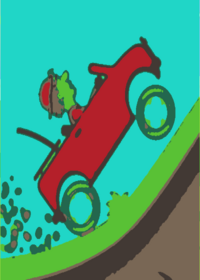 Hill Climb Racing With Road Matter