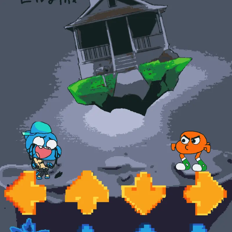 Gumball VS Darwin FNF (spade Engine) by @tema50k