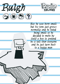 Rulgh on drawing island