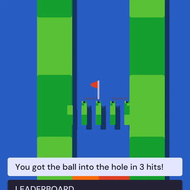 Golf landing by @Clarky_boy_luna