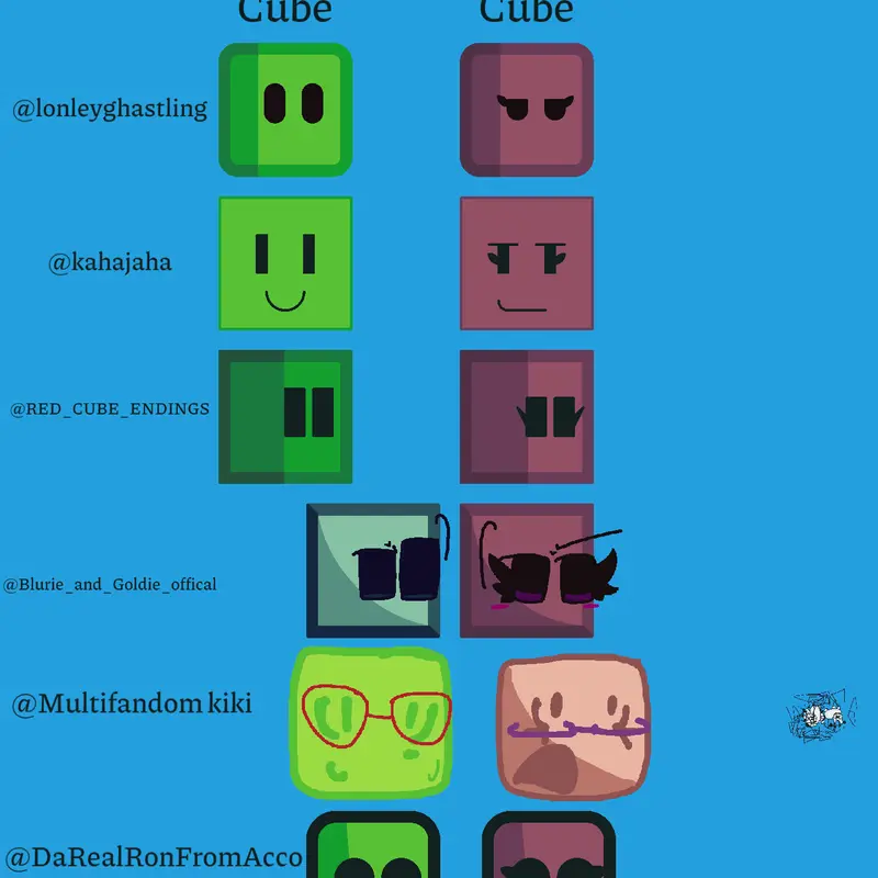 Cube designs. by @LiamBubbles