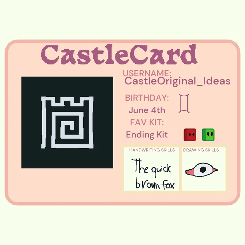 Game by @CastleOriginal_ideas