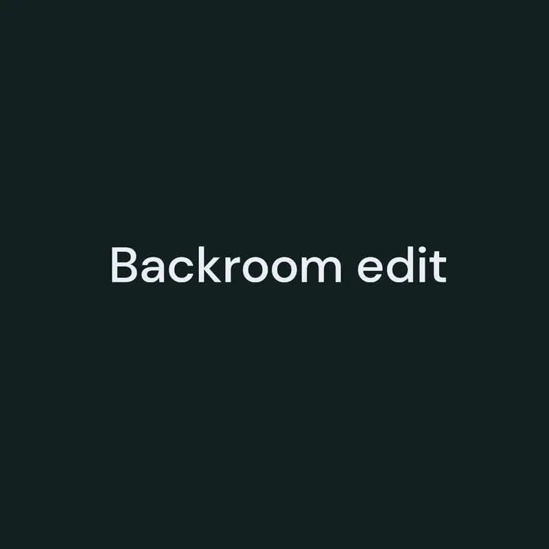 Backrroom by @justadonuthomer