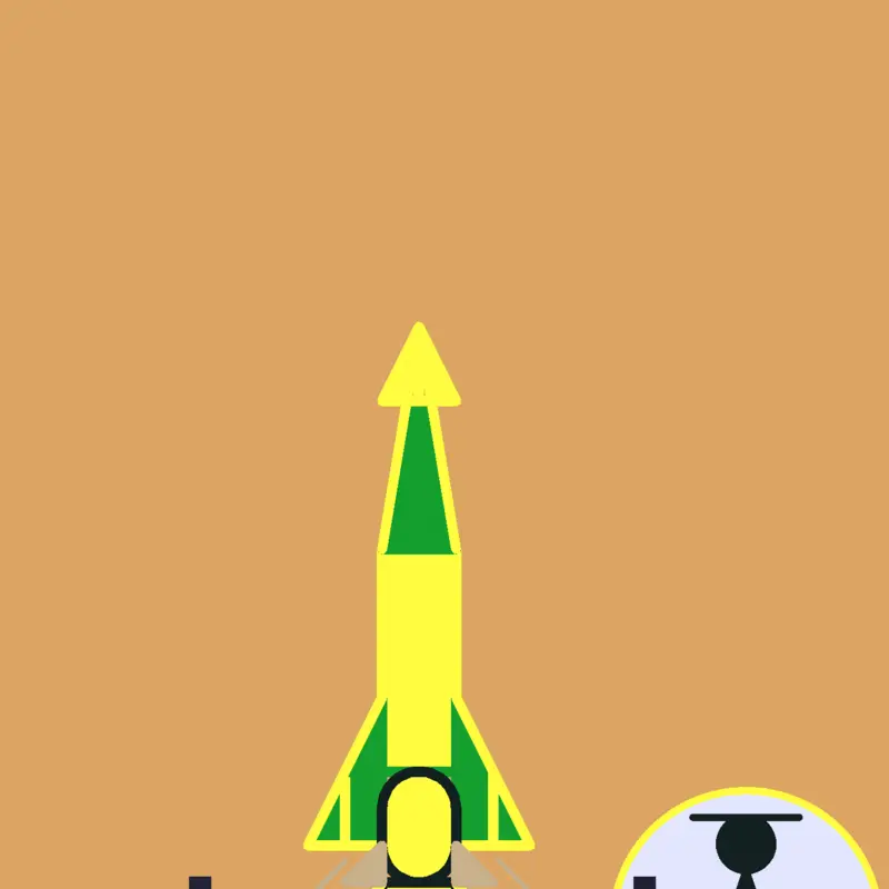 Bicolour bead propelled rocket by @Intelpro24
