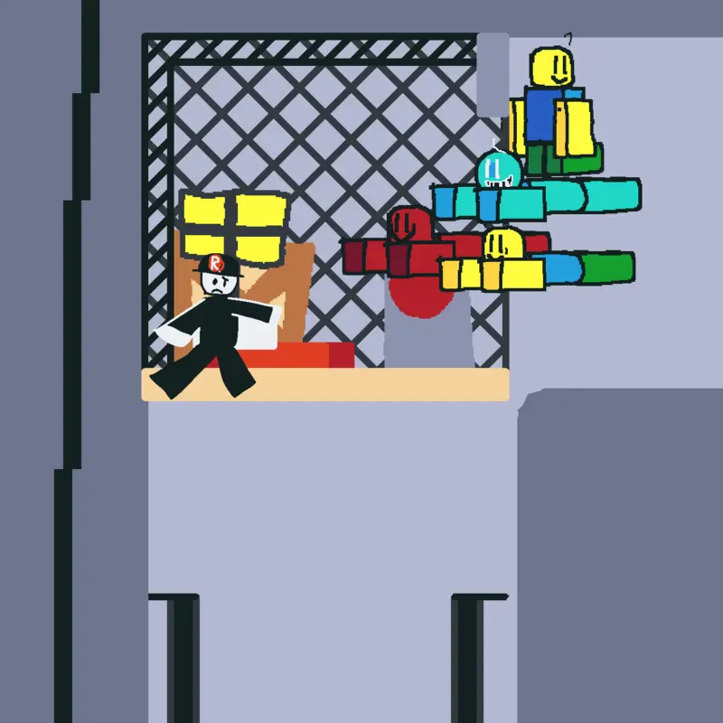 Doors elevator but everyone makes it by @Luigishy