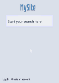 Mysite: search, play, learn