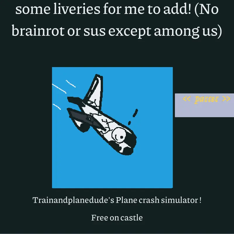 Game by @trainandplanedude