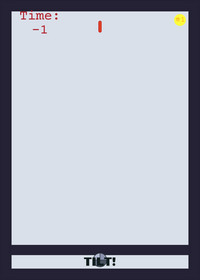 Tilt the screen to roll the ball!