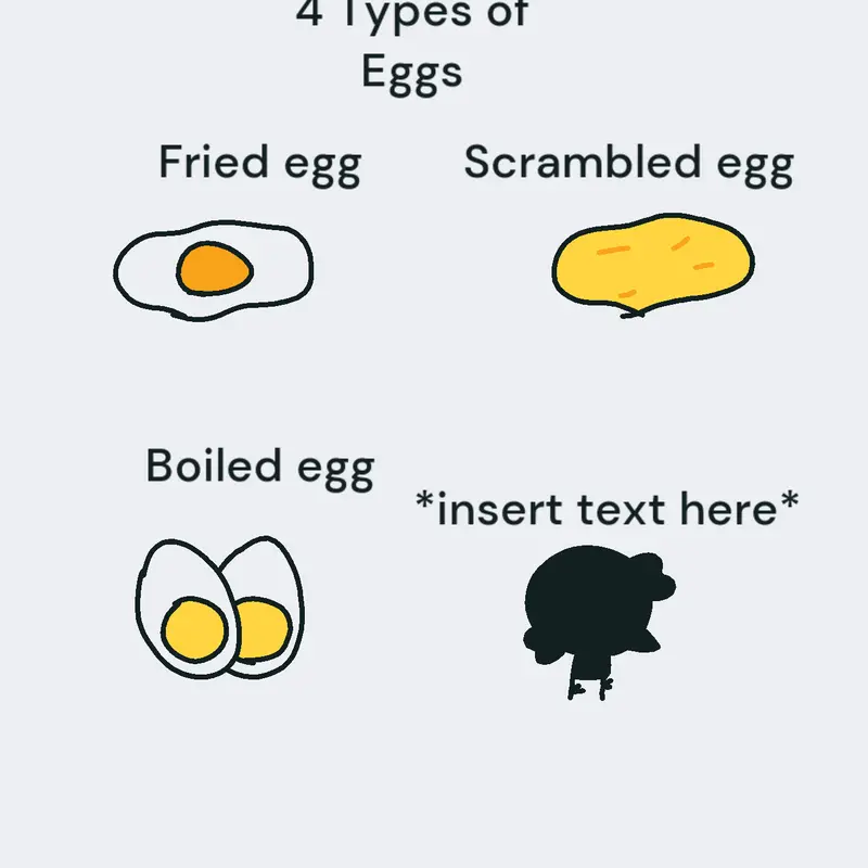 4 types of eggs by @-_White_FigureMan_-