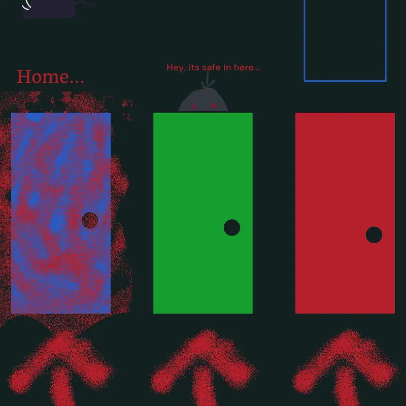 Choose a door by @Flyingsausagedoge2015