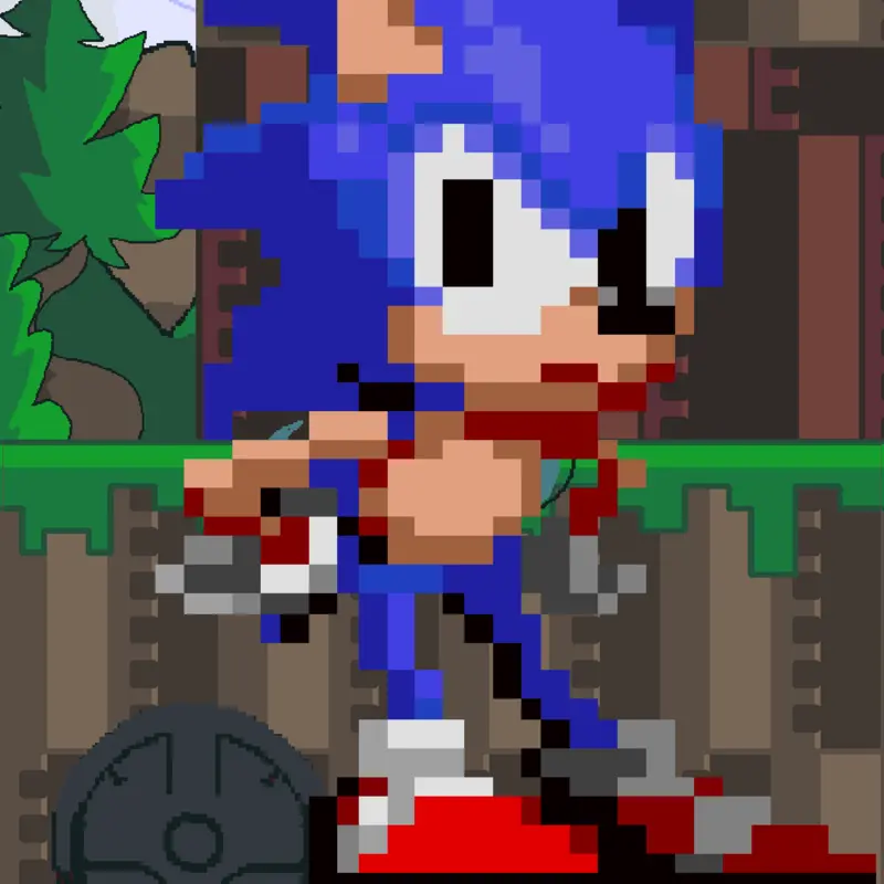 Sonic 2 in Sonic Slope Physics Deck by @SonicDeLATAM