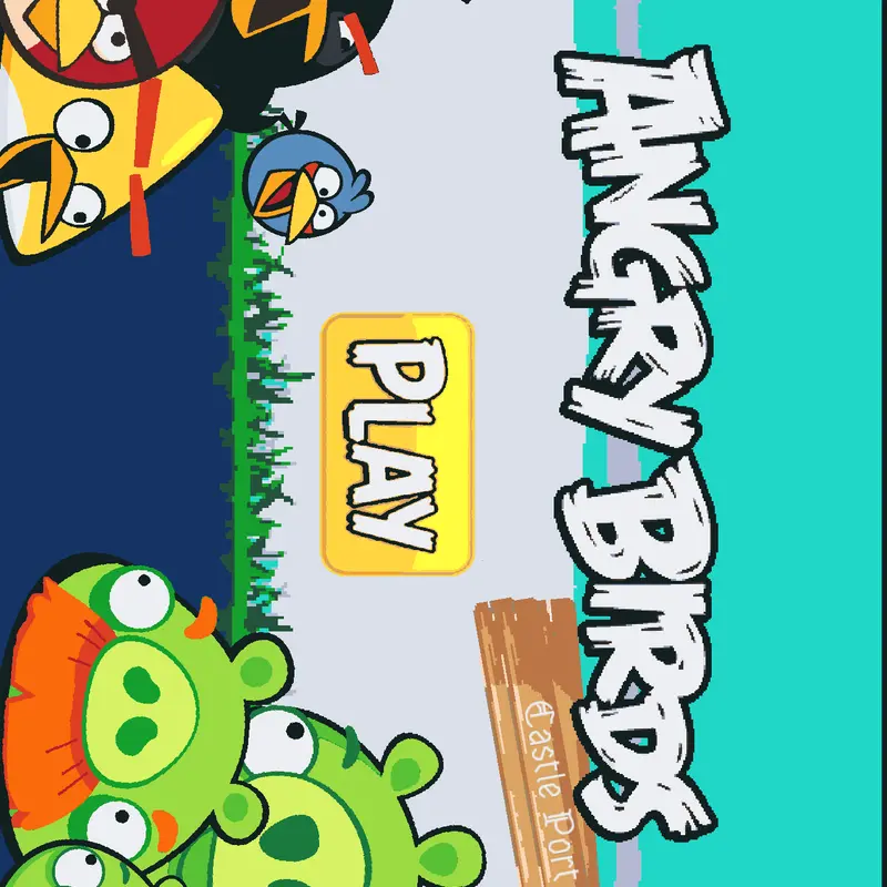 angry birds castle port by @davidbruk