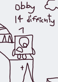 Numberblock obby 14 difdiculty