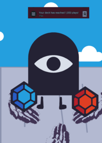 Red or blue gem.