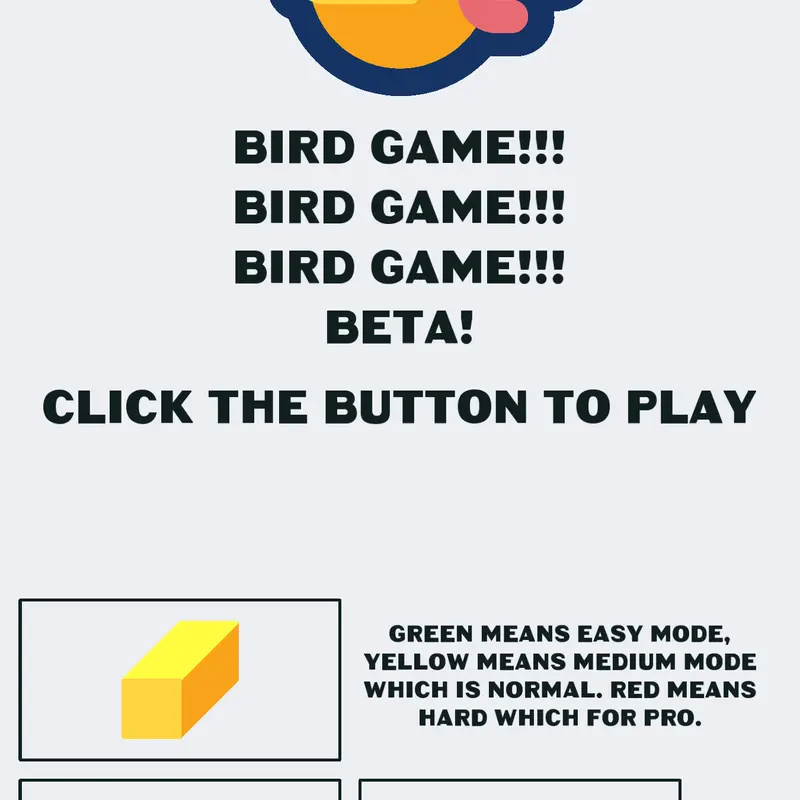 Bird Game [BETA] by @JoinerOfRG