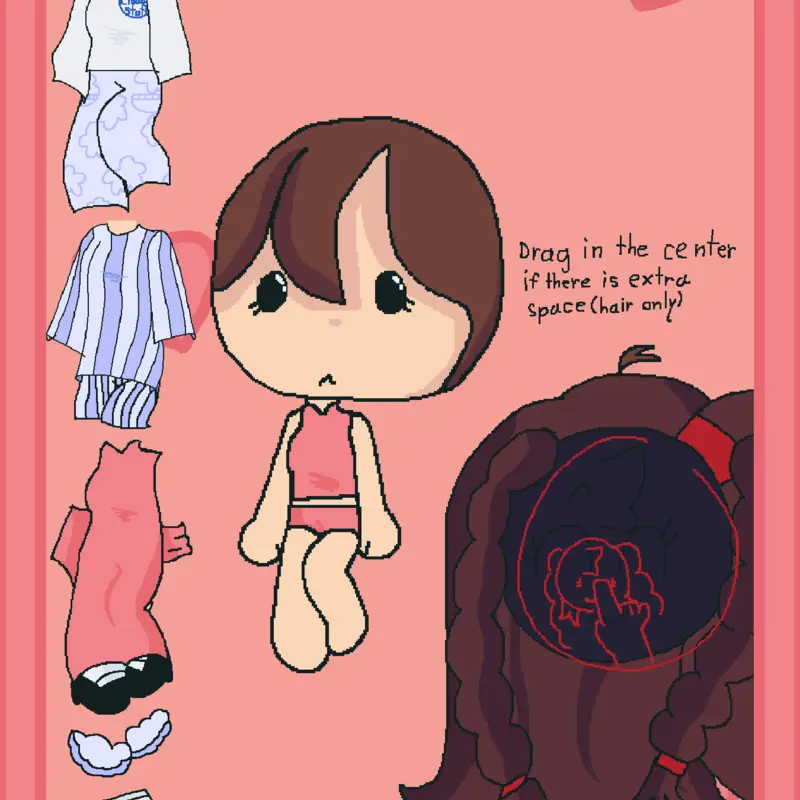 This is me in a dress up game! So cute!! by @little_bella_official