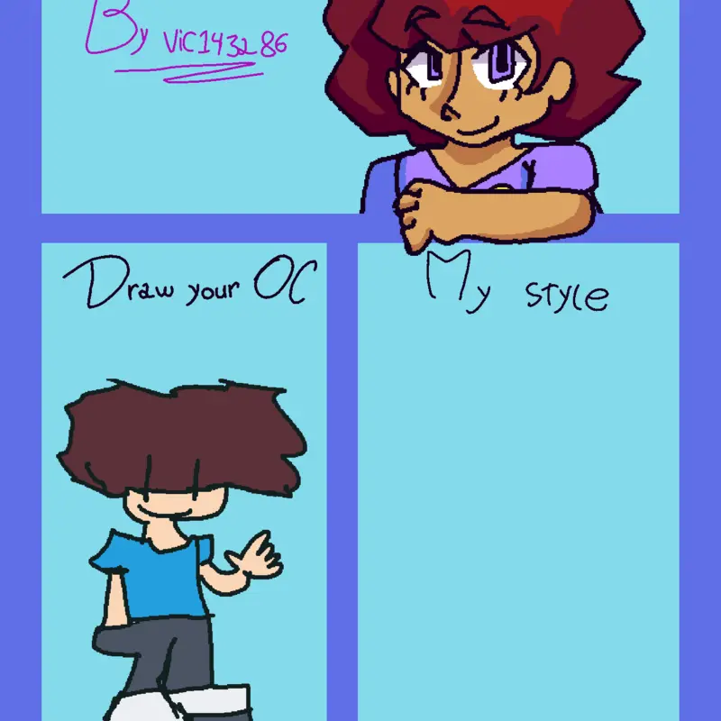 Drawing y'all's OCs! by @fnfro