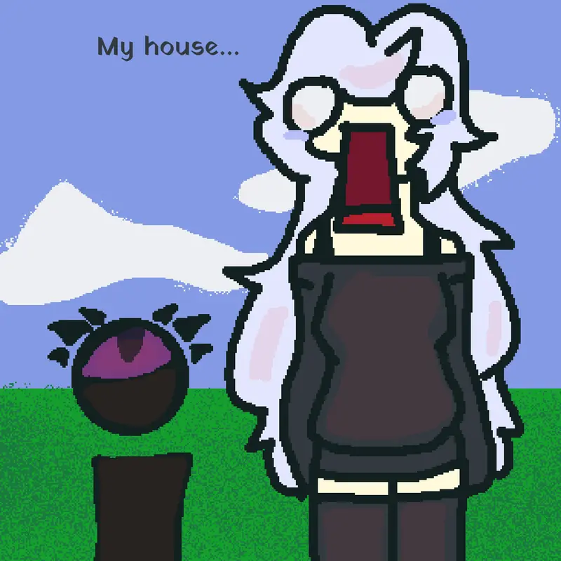 The house burned down. by @VVatch