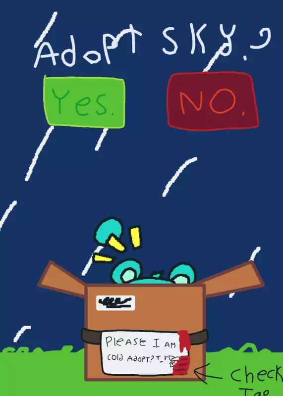 Adopt sky by @Thinking_movesfeets