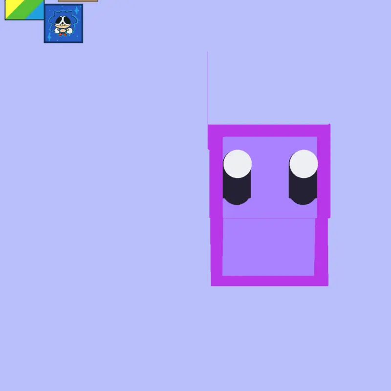 Purple Block is hungry by @CastleFunGames
