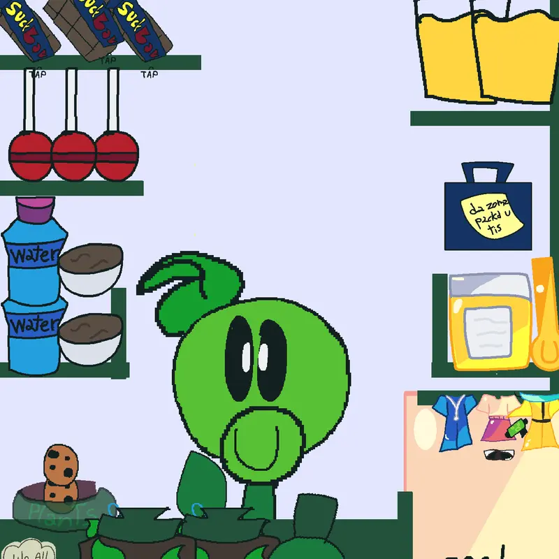 Peashooter mukbang! by @peaswithlawns1122
