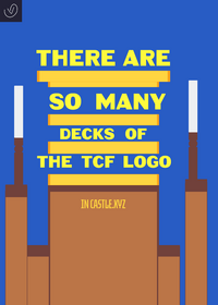 There are so many decks of the tcf logo