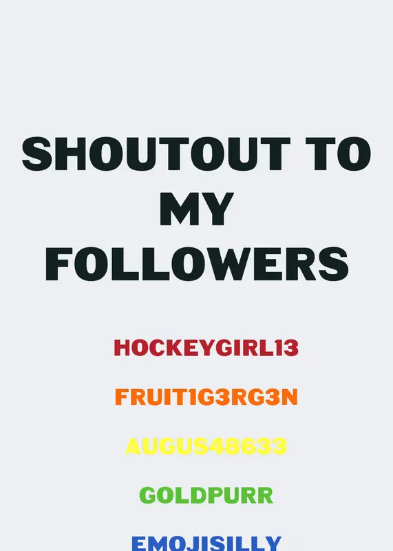 Shoutout To my followers by @brog6