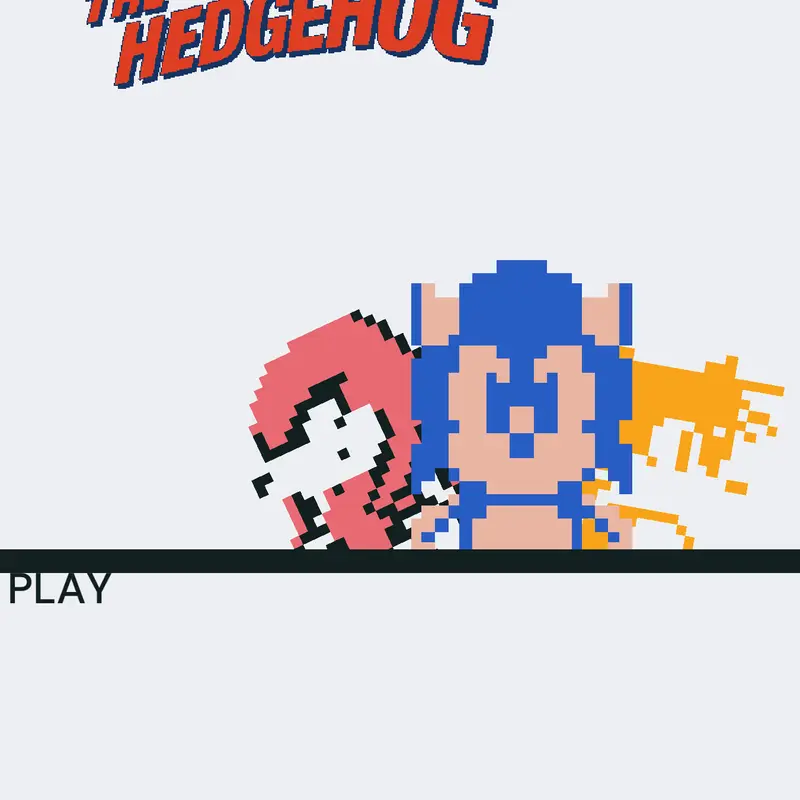 8 BIT SONIC THE HEDGEHOG by @Brianthebro