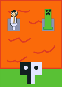Skibidi toilet or creeper?