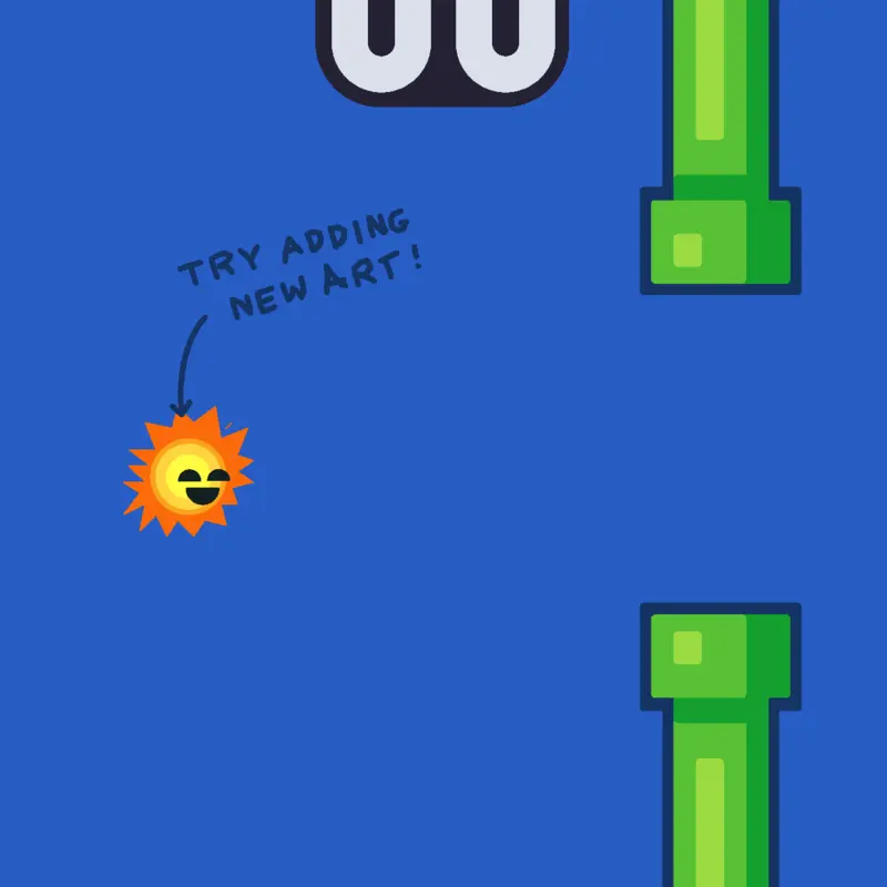 Flappy sun by @Proti2315