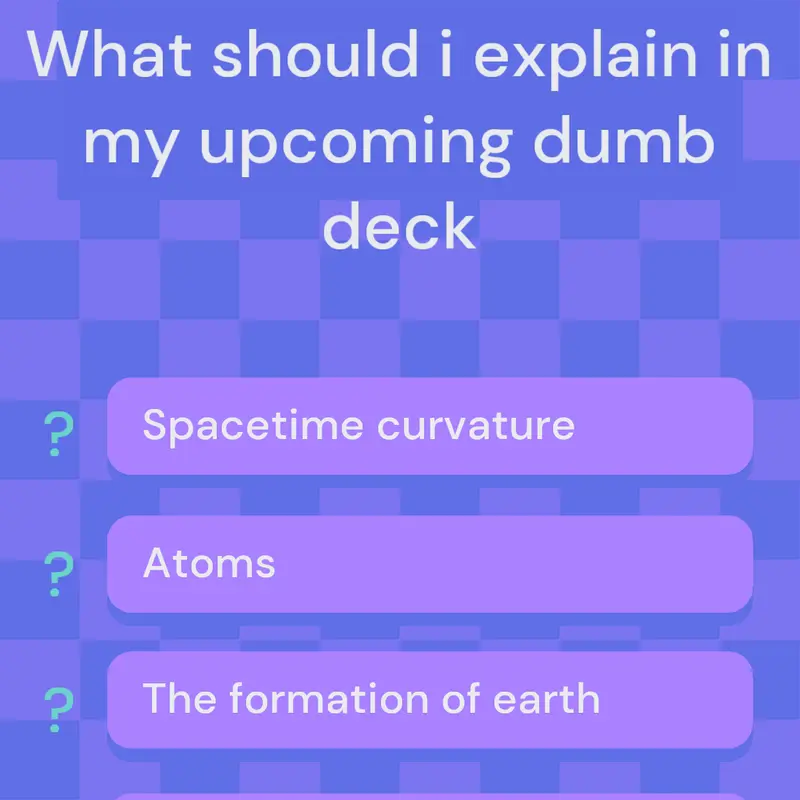 Science poll by @mhd189