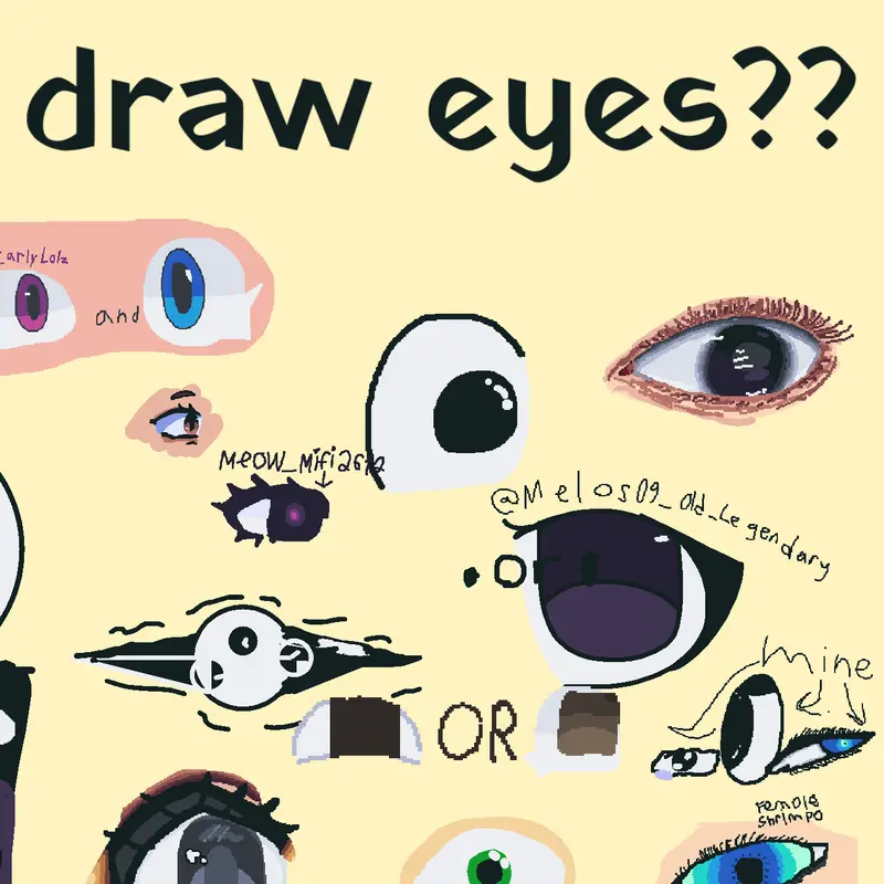 #howtodraweyes credit toothpicks! by @just_Clark