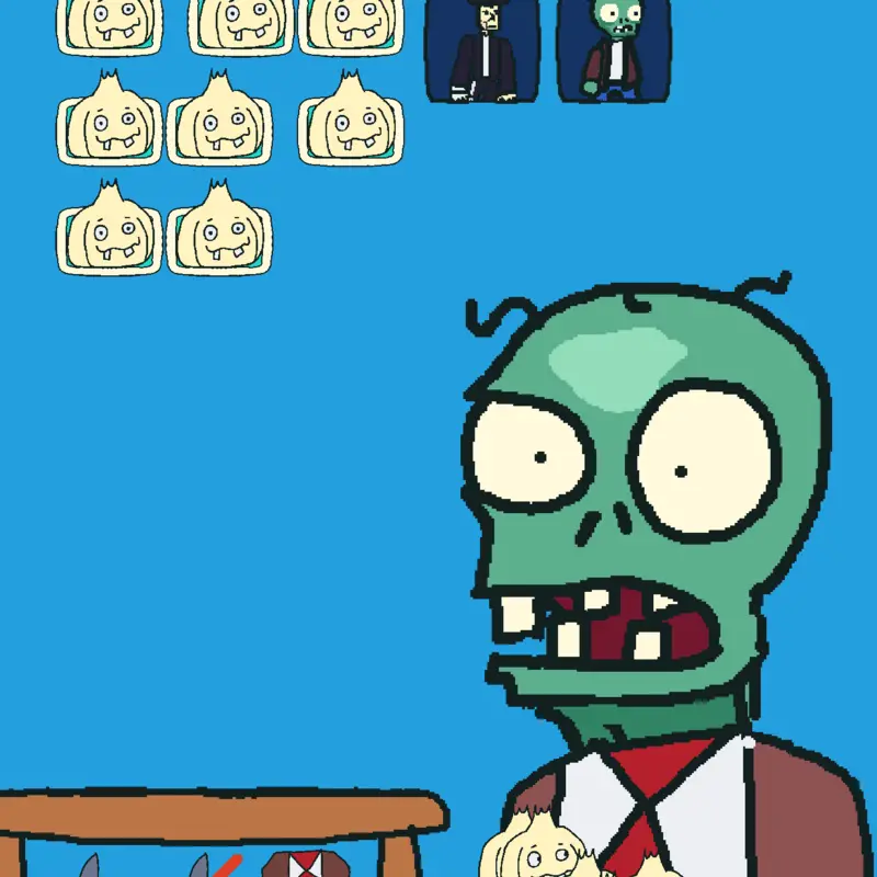 Pvz feed the zombie by @AmandaMorganstern