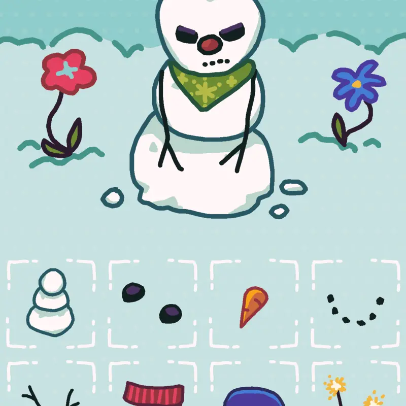 Snowman dress up by @daniadnoo