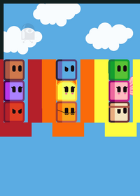 Fill all the colors whit the cube whit the...
