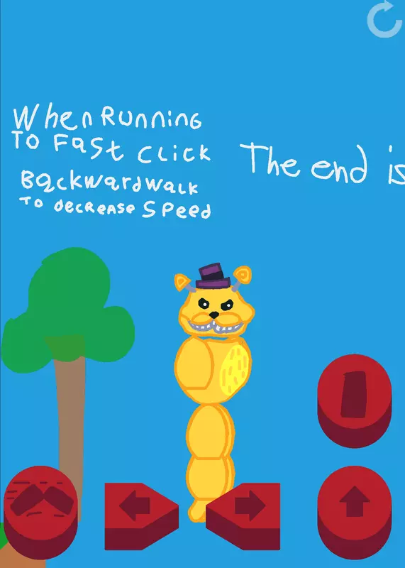 Fredbear Runaway by @WhiteredGoldenFreddyMC