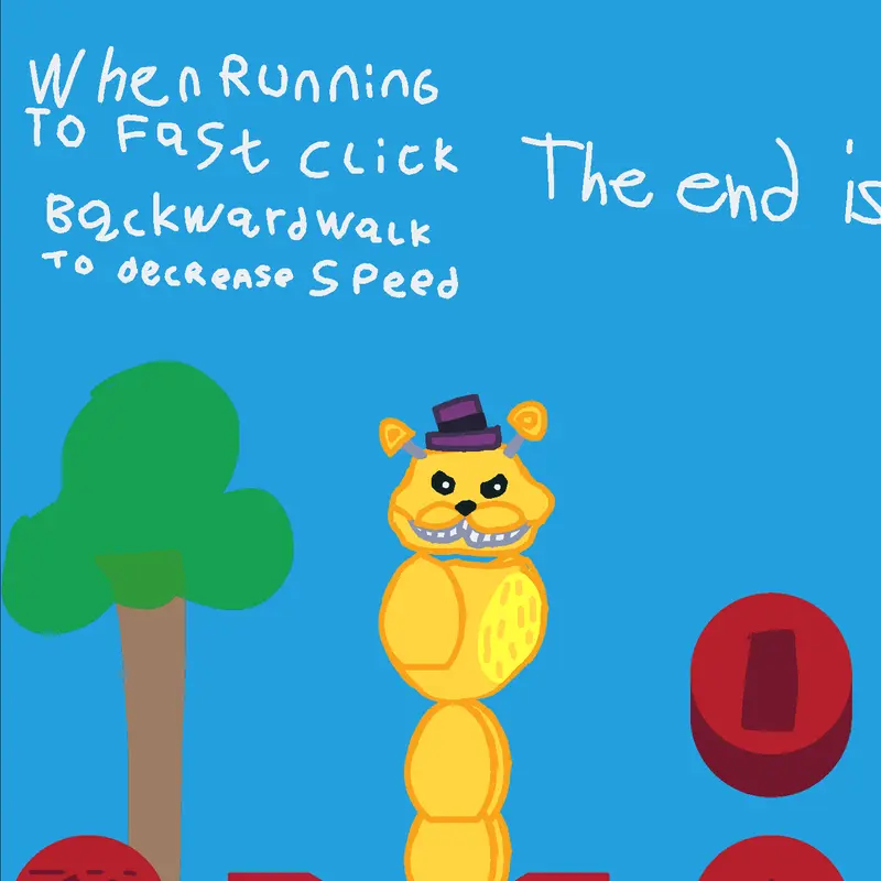 Fredbear Runaway by @WhiteredGoldenFreddyMC