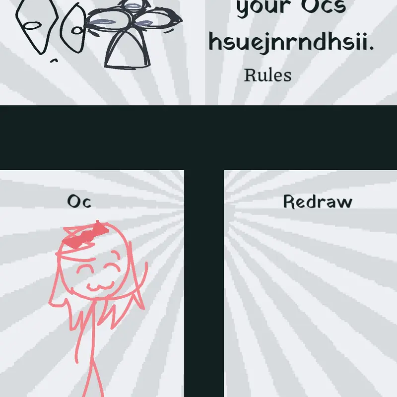 My oc stickman with hair by @wonder_Wonderland