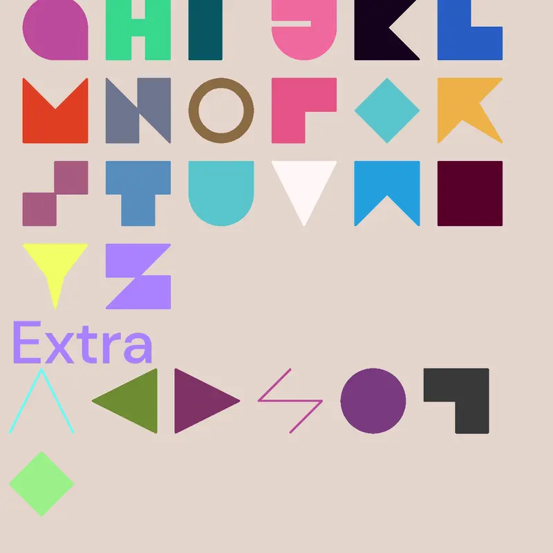 Shape letters Alphabet Band by @Andrea2