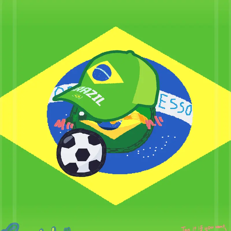Hello Brasil! by @countryballls_paraguay