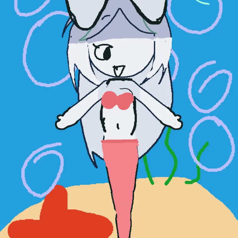what are you doing mermaid eyo mermaid? by @Lunahr
