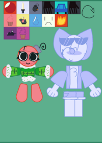 Bobette And Emoji Cat! Good Emoji cat✅️