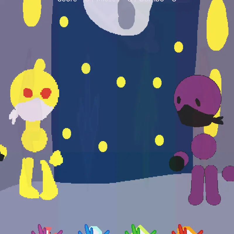 Target (blue golf ball with my ocs btw) by @gigi_57
